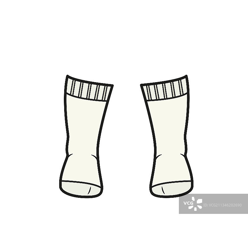 女孩高筒袜颜色变化图片素材