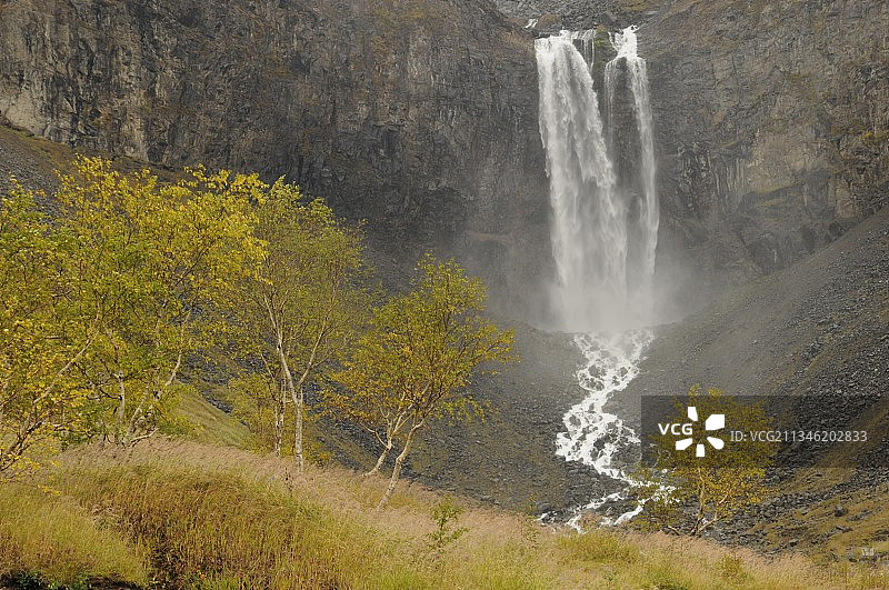 吉林长白山瀑布图片素材