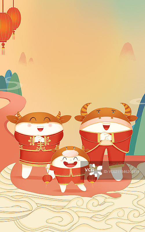 拜年竖版图片素材