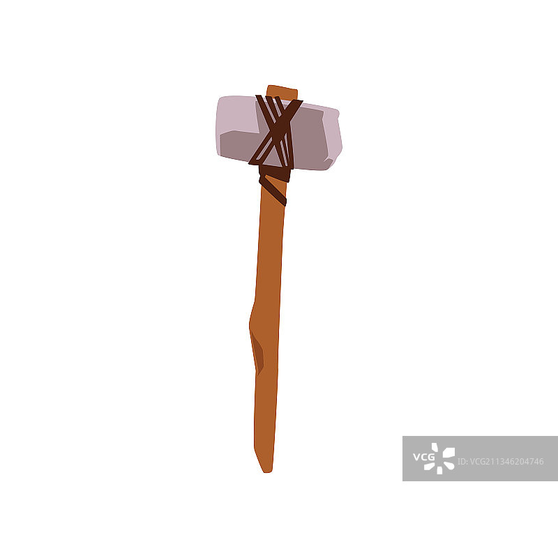 古代史前武器或工具扁平设计图片素材