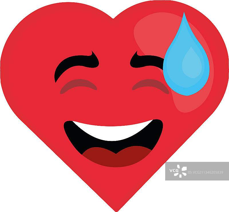 害羞的心形卡通人物图片素材