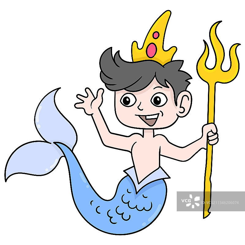 总督鱼人王子携带黄金图片素材