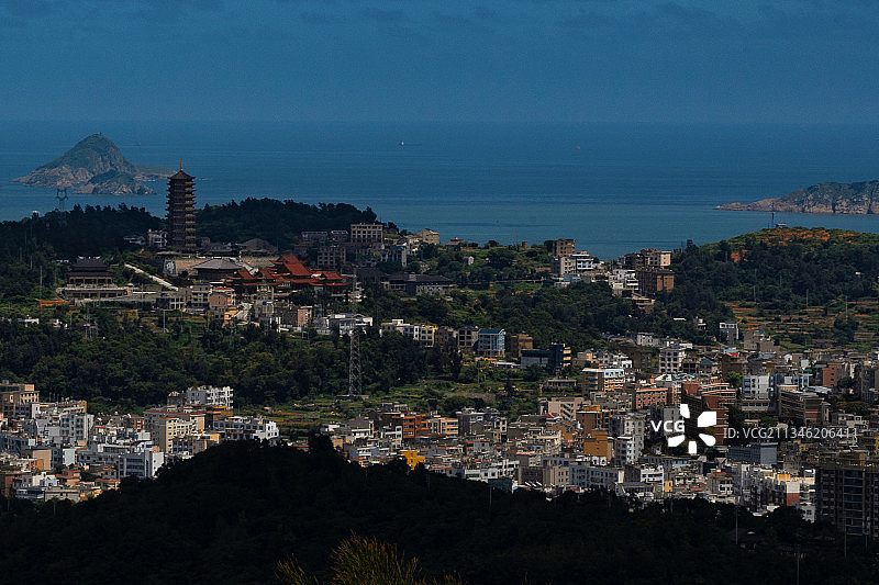 海上村落图片素材