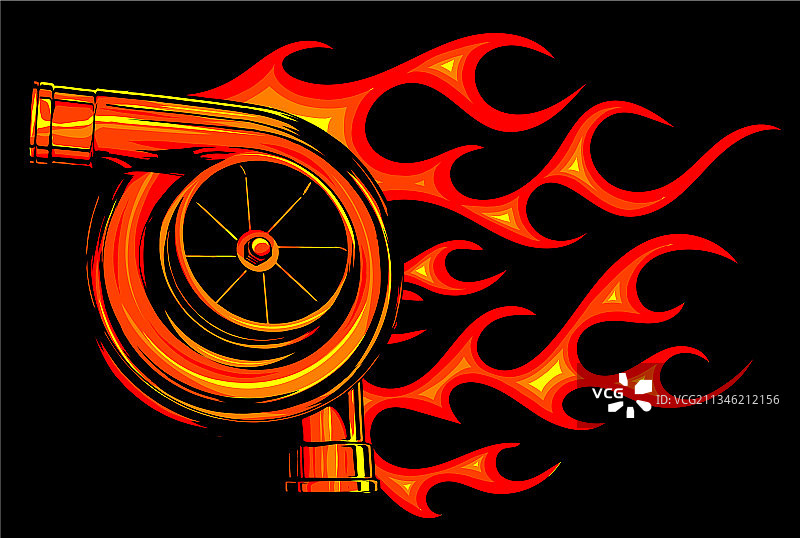 汽车涡轮增压器图片素材