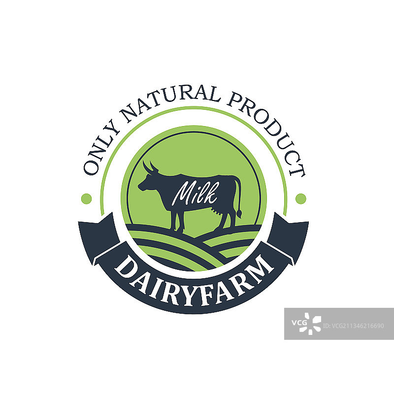 乳品农场标签图片素材