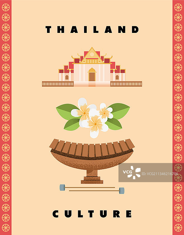 泰国著名地标风光图片素材