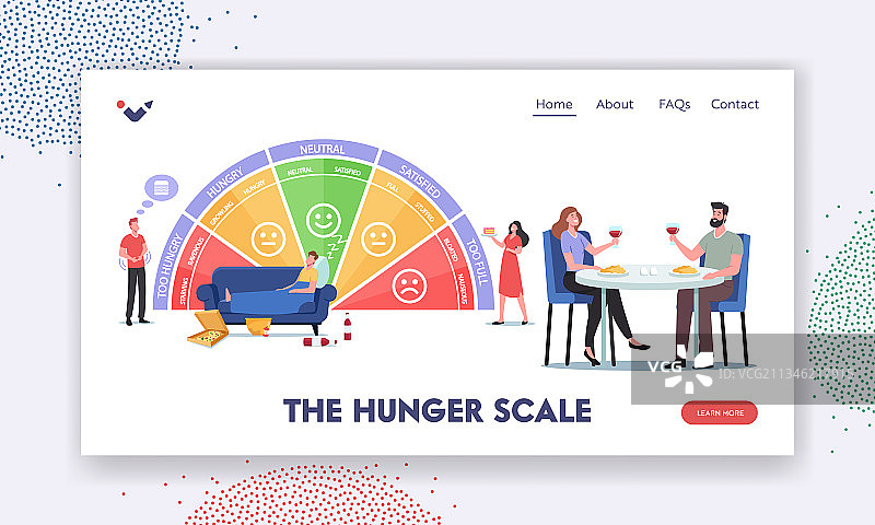 饥饿程度等级页面模板图片素材