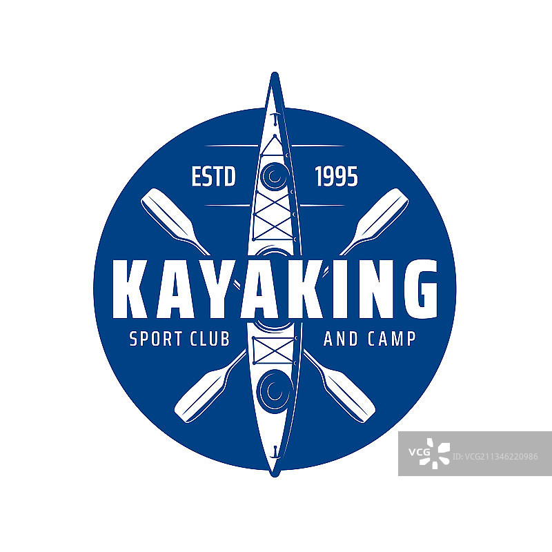 皮划艇运动俱乐部和营地划桨图片素材