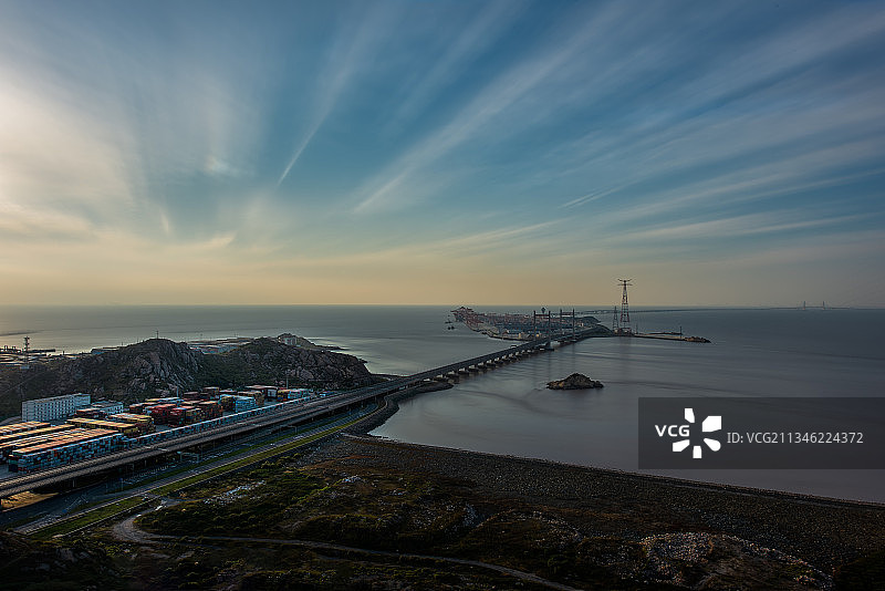 洋山深水港图片素材