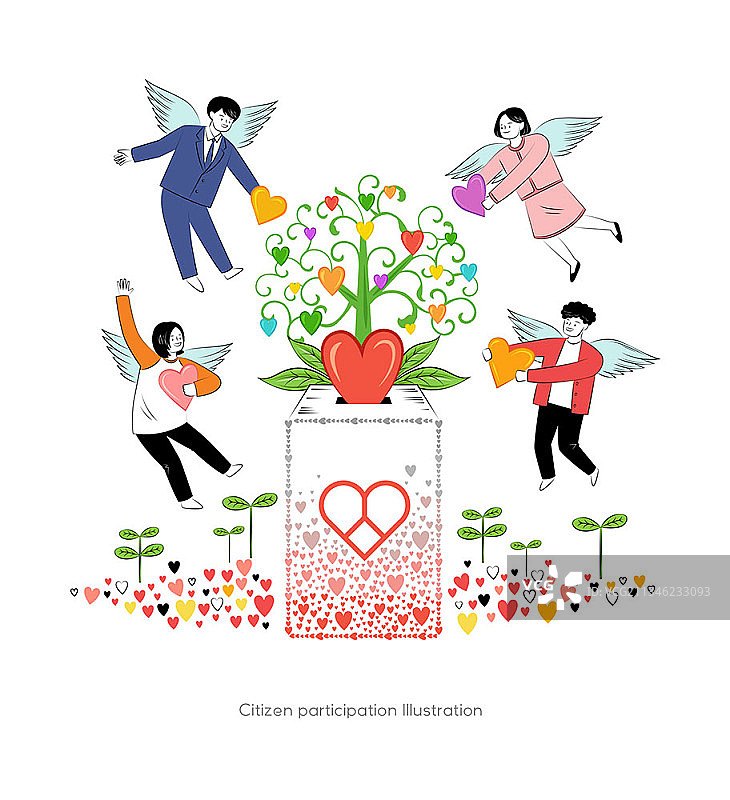 一群年轻人聚集爱心点燃蜡烛图片素材