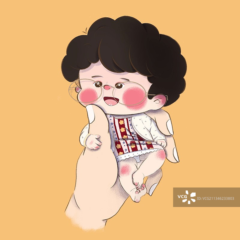 见证你的成长 儿童插画图片素材