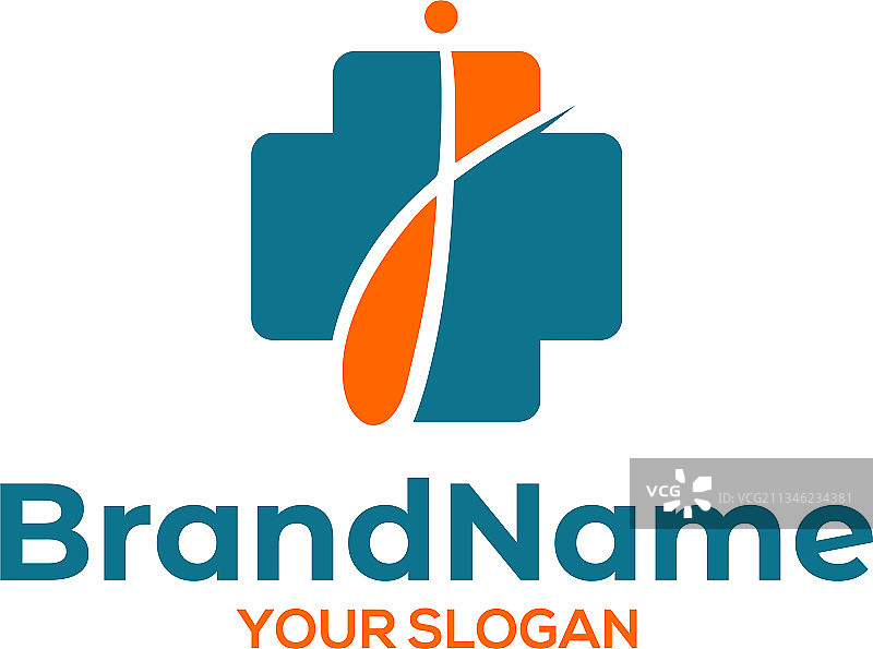 健康十字Logo设计图片素材