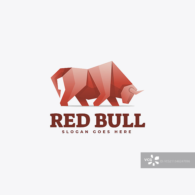 渐变彩色风格红牛logo图片素材