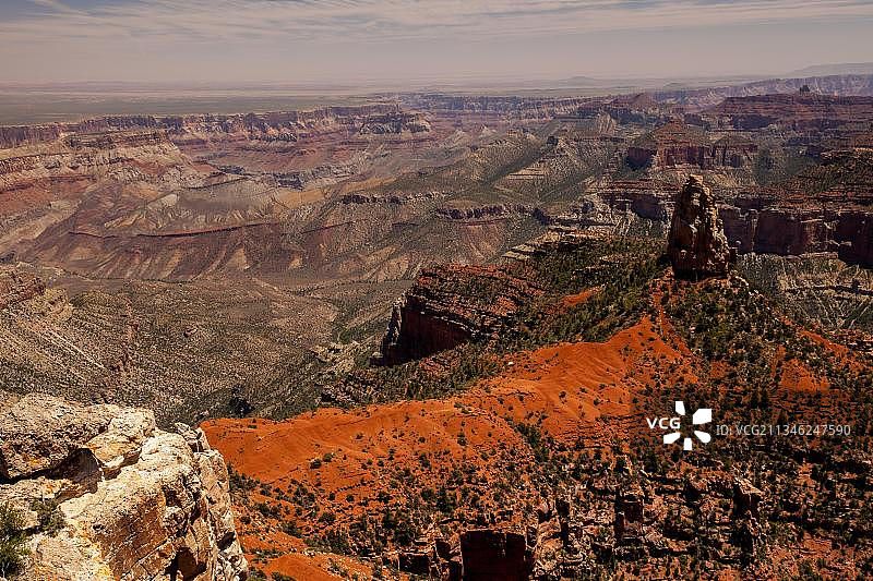 美国亚利桑那州大峡谷国家公园北缘帝国角图片素材