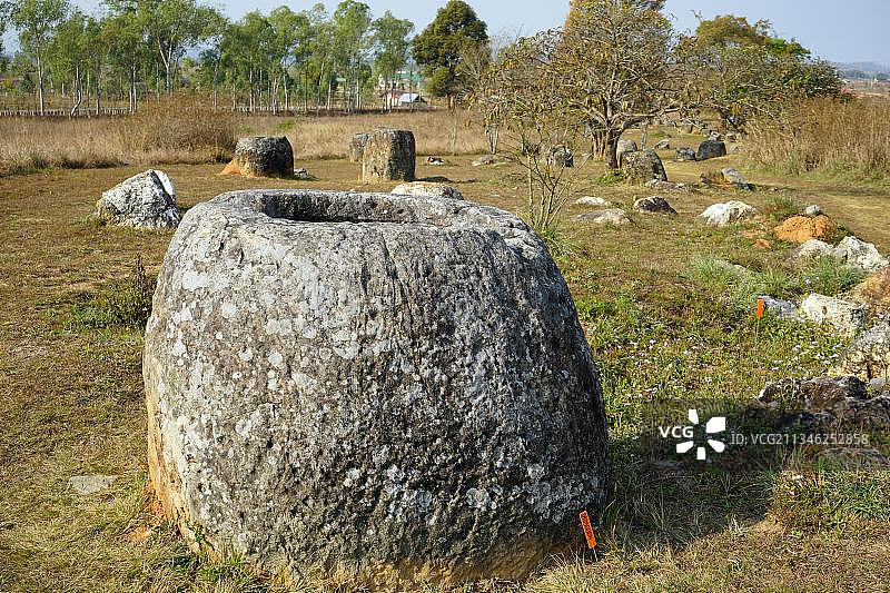 石缸平原，1号遗址，通海兴，老挝，亚洲图片素材