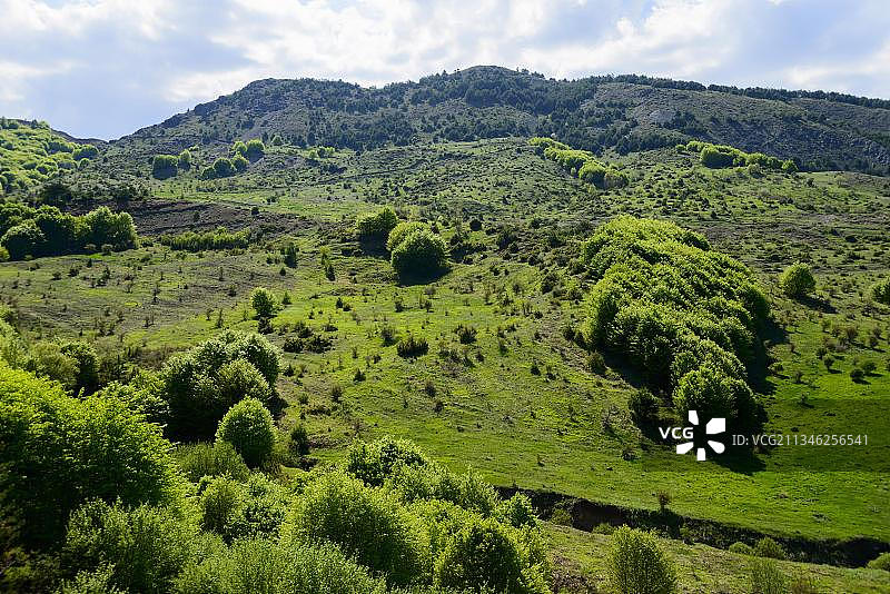 阿尔巴尼亚科尔察山区景观图片素材