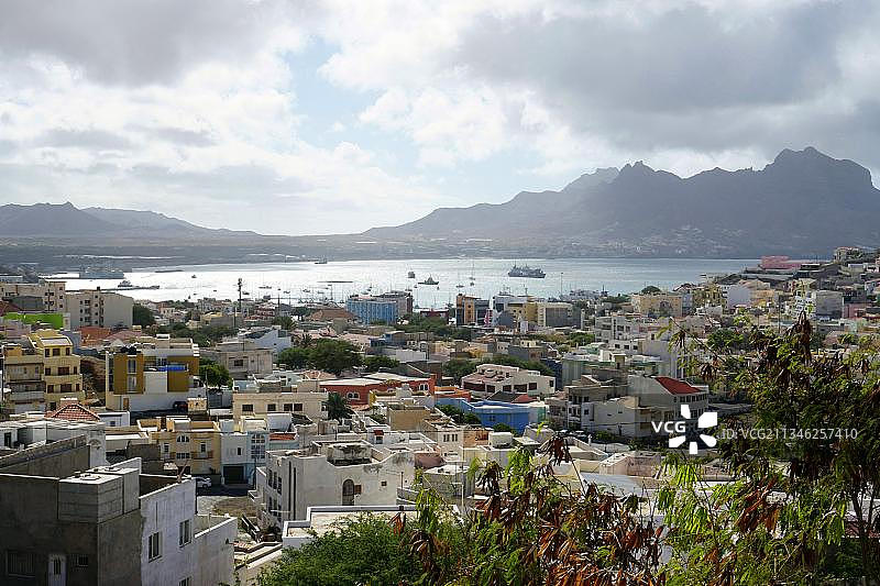 格兰德火山口、卡拉山、华盛顿头像，圣维森特岛，佛得角，非洲图片素材