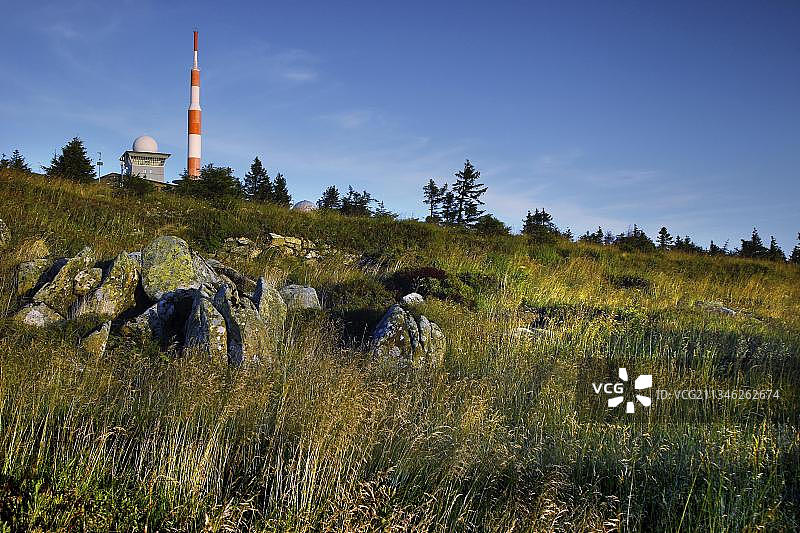 德国萨克森-安哈尔特州布罗肯山上的前军事设施图片素材