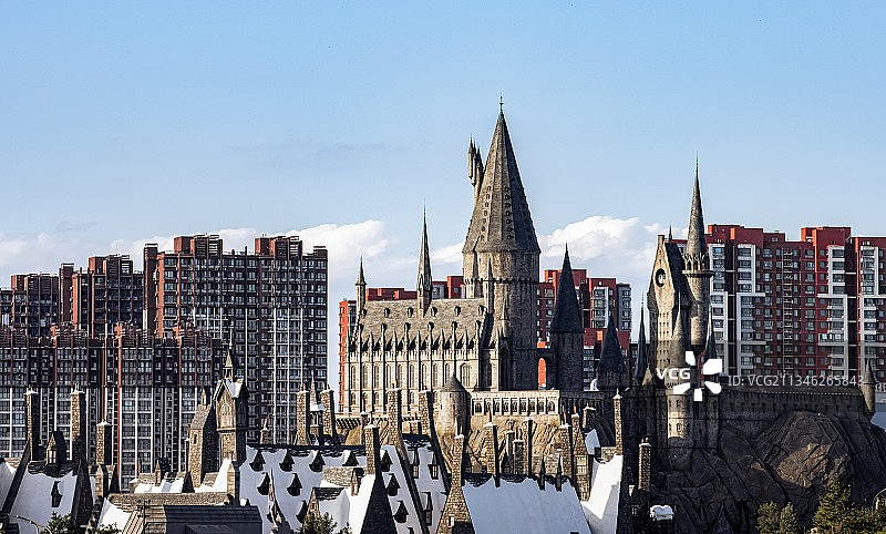 北京环球度假区霍格沃茨城堡图片素材