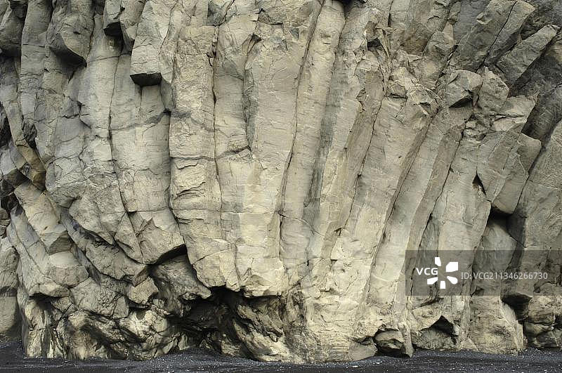 欧洲冰岛迪霍拉里玄武岩图片素材