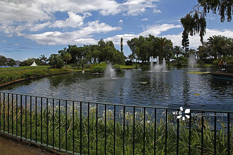 圣卡塔琳娜公园，丰沙尔，马德拉群岛，葡萄牙，欧洲图片素材