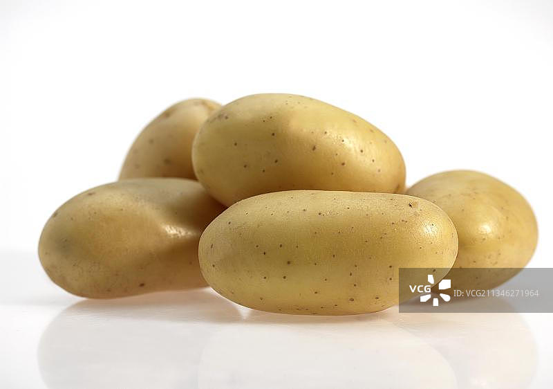 蒙娜丽莎土豆，白色背景蔬菜图片素材