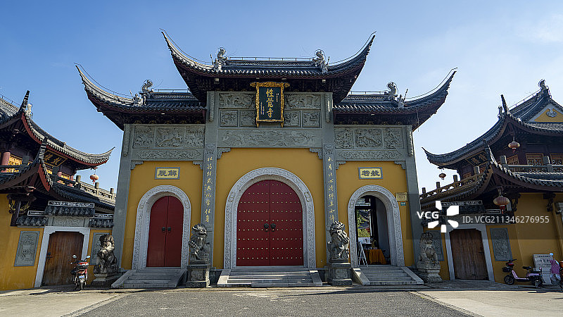 上海枫泾镇的性觉寺图片素材