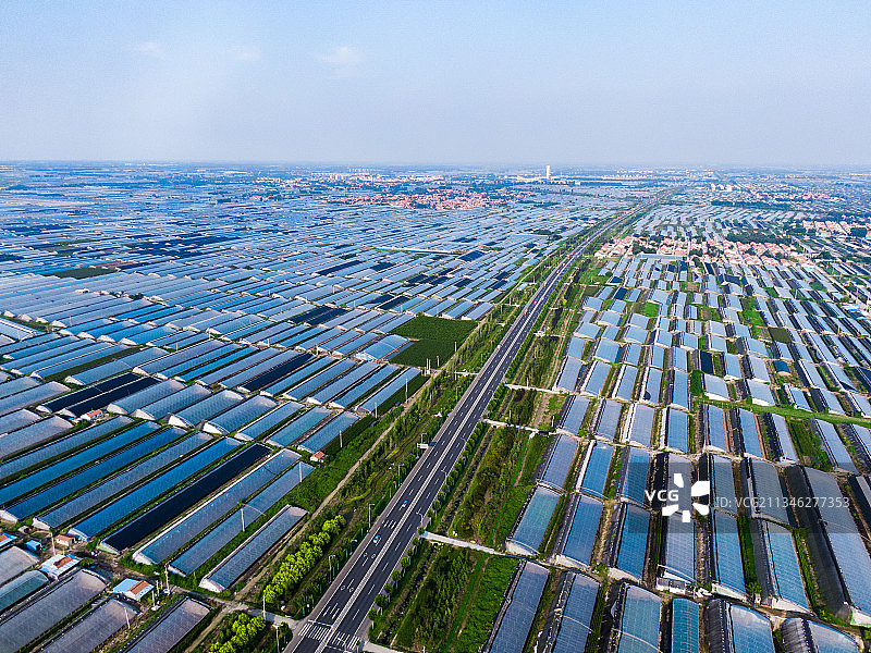 温室，大棚，立交桥，潍坊寿光，农场，科技，农业图片素材