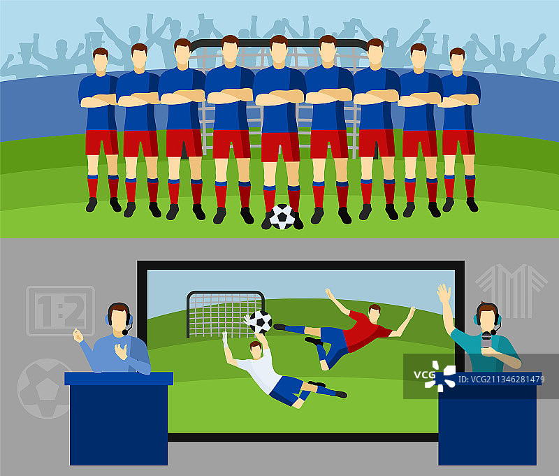 足球队横幅图片素材