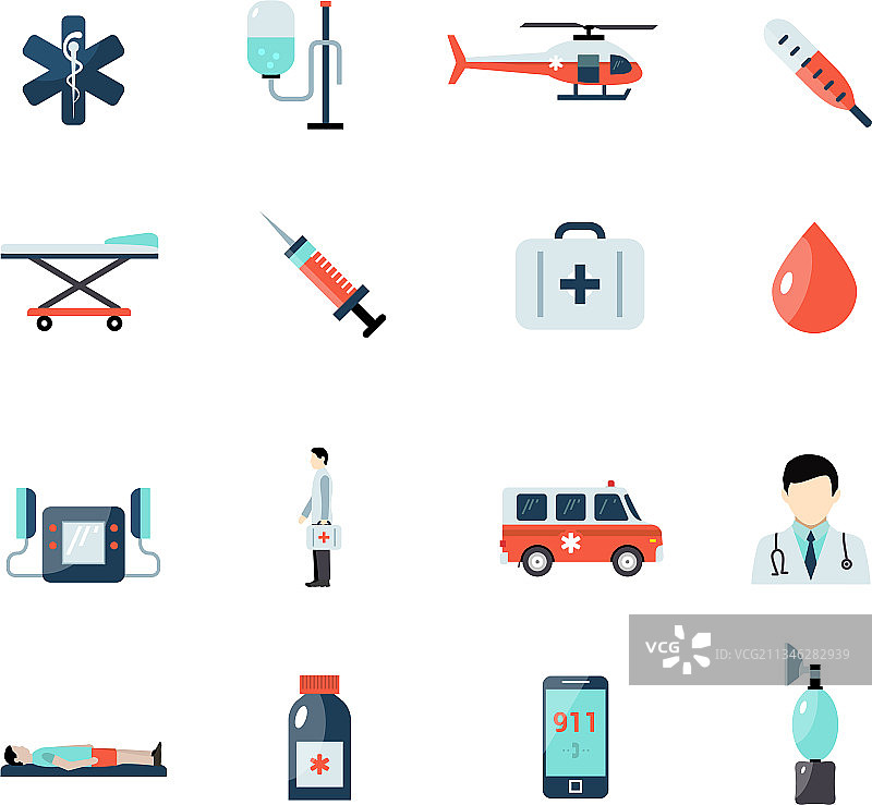 急救护理人员图标合集图片素材