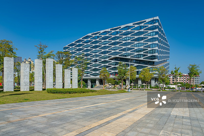 国家一级图书馆之长沙县图书馆图片素材