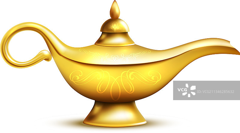 阿拉丁神灯独立图标图片素材