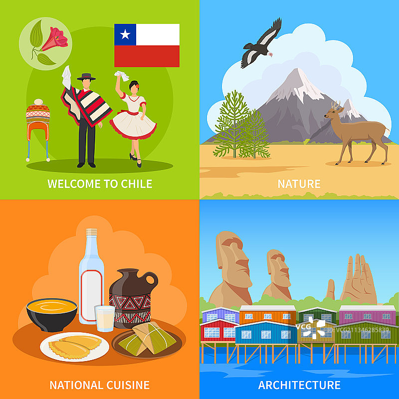 智利2x2设计概念图片素材