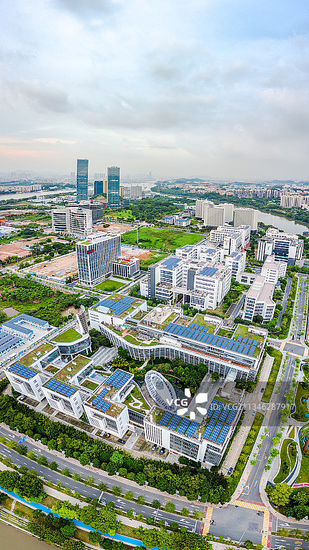 中国广东省广州市生物岛广州国际创新中心图片素材