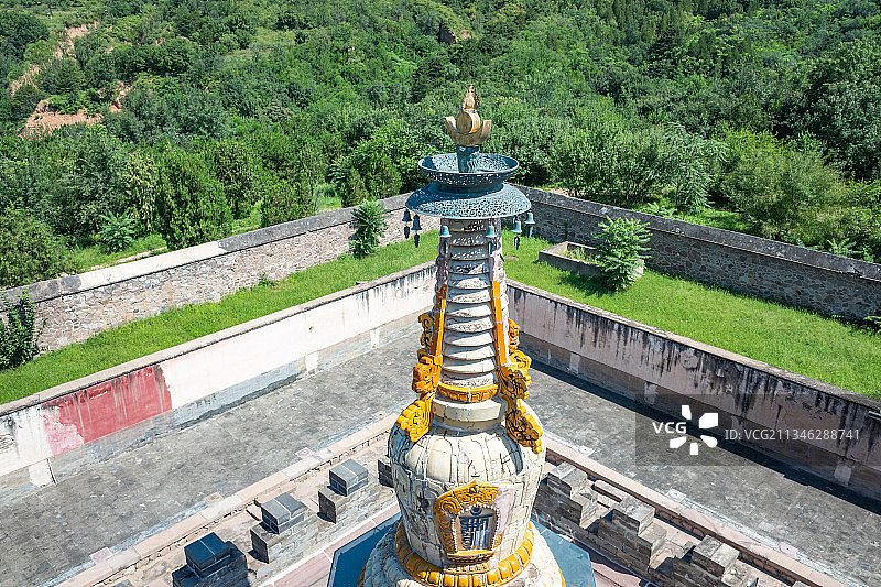 承德普乐寺藏式佛塔特写图片素材