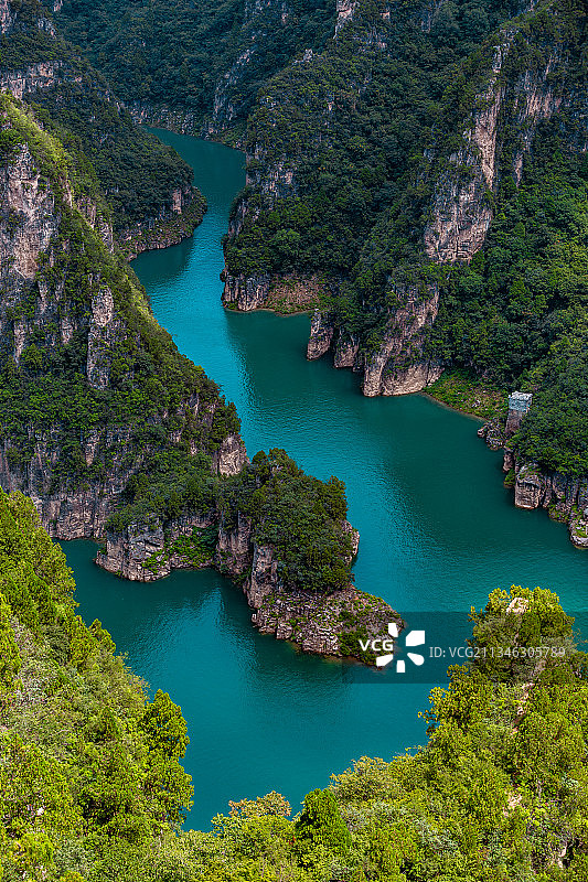 中国河南焦作夏季峰林峡风景区图片素材