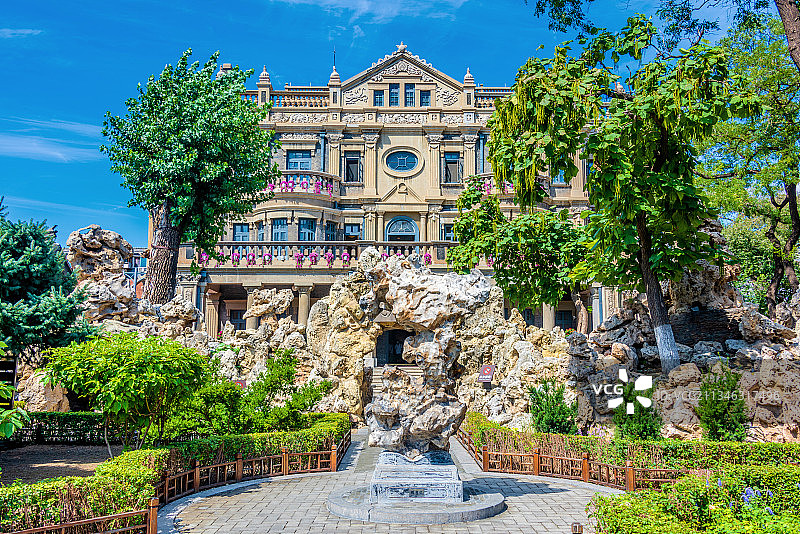 中国辽宁沈阳张氏帅府大青楼图片素材