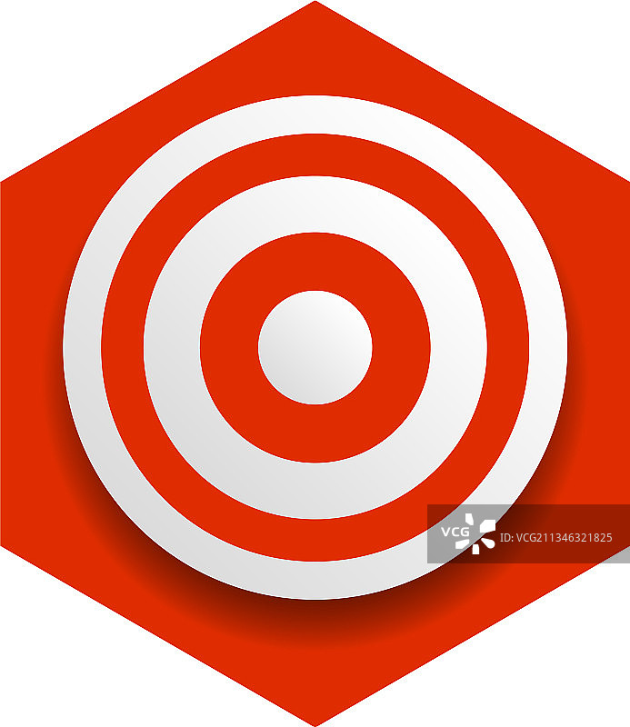 红色目标标记十字线定位图片素材