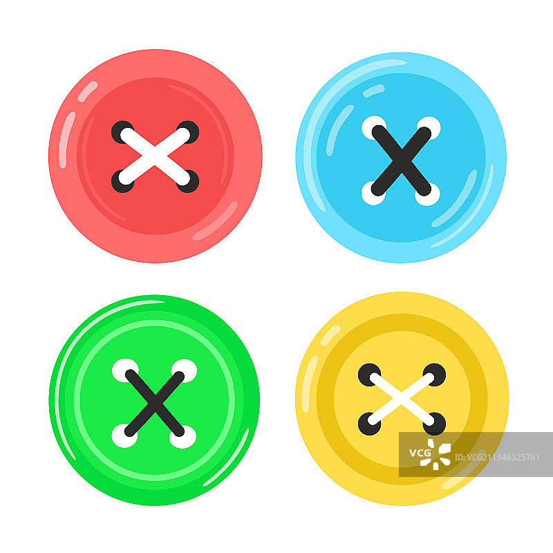 可爱服装纽扣捆绑套装图片素材