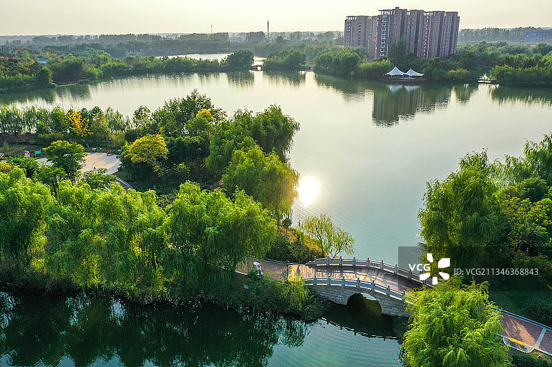 葱郁+安徽省蚌埠市固镇县许慎文化公园图片素材