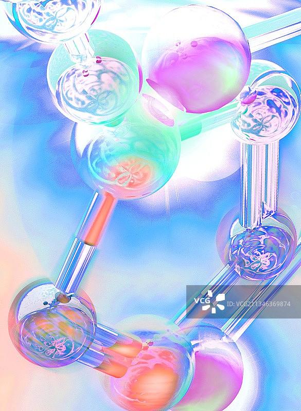 分子结构概念图图片素材