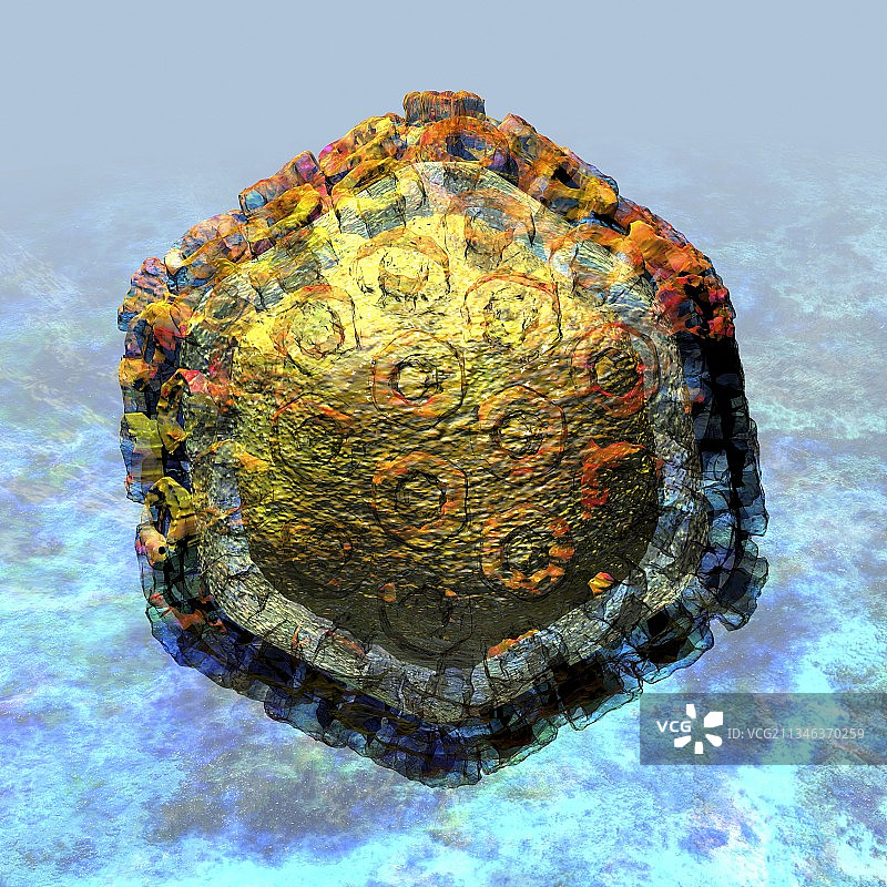 裂谷热病毒颗粒艺术图图片素材