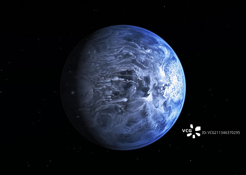 系外行星HD 189733b艺术图图片素材