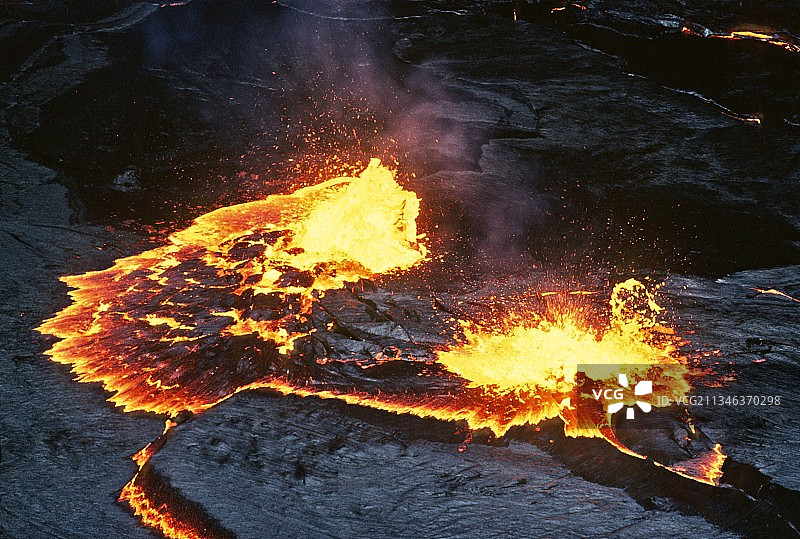 埃塞俄比亚火山熔岩湖活动图片素材
