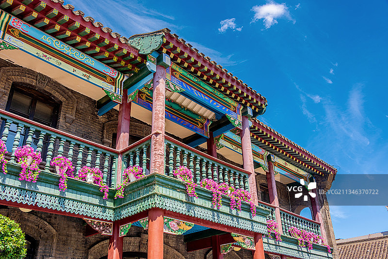 中国辽宁沈阳张氏帅府小青楼图片素材