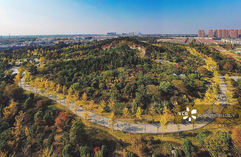 金色项链+江苏省徐州市鼓楼区龟山汉墓图片素材