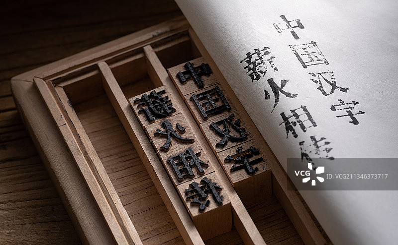 活字印刷术图片素材