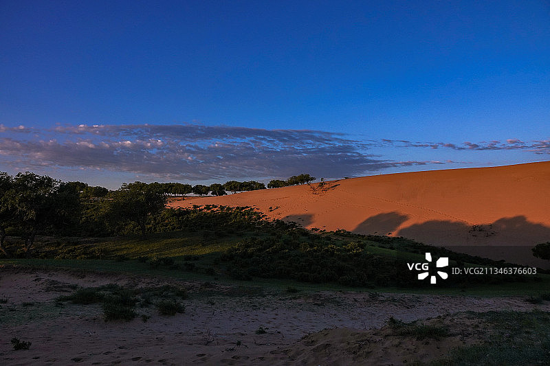 锡林郭勒盟正蓝旗浑善达克沙图片素材