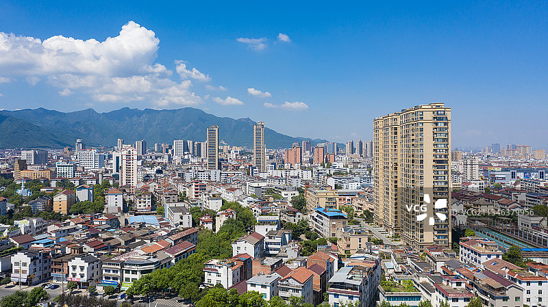 浙江东阳市城市风光图片素材