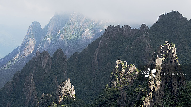 黄山白鹅岭图片素材